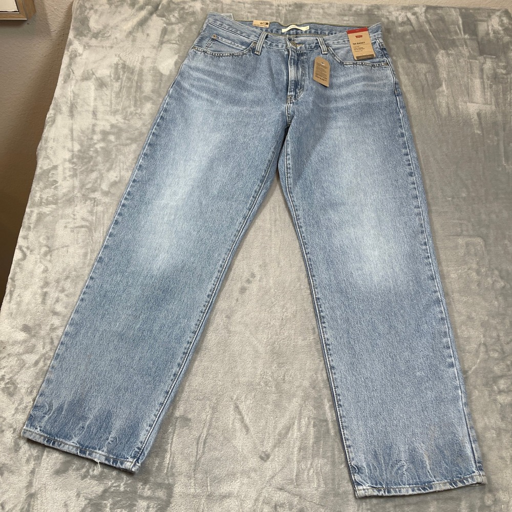 Levis Jeans 31x31 94 Baggy Light Wash Blue Mid Rise Straight Leg A35100035 NWT